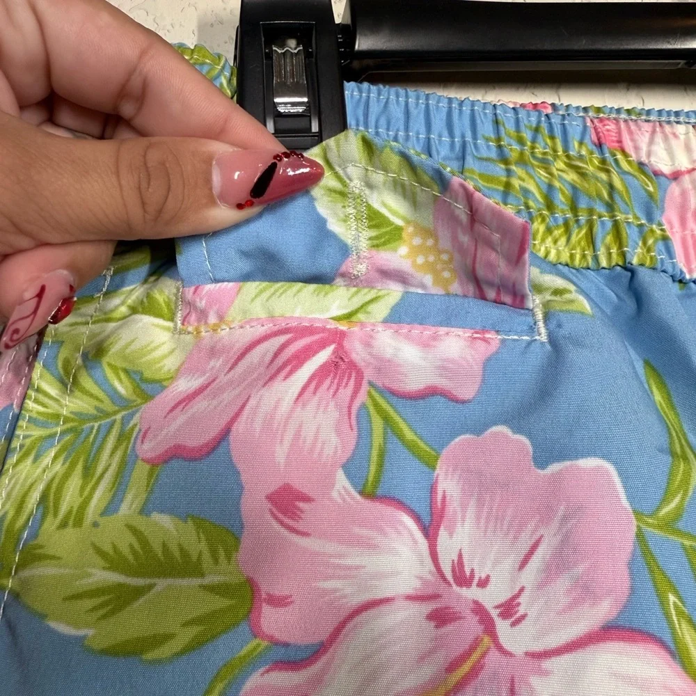 Polo Ralph Lauren Flower Print Swim Trunks Size Medium